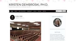Desktop Screenshot of kristendembroski.com